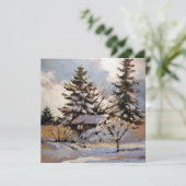 Carte de note plat carré (Debout devant)