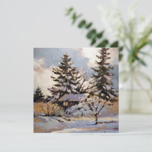 Carte de note plat carré (Debout devant)