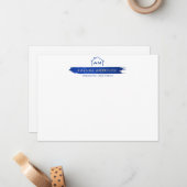 Carte de note plat Creative Realtor Home Paint Swa (Devant/Arrière en situation)