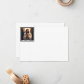 Carte de note plat de prière Jésus (Devant/Arrière en situation)