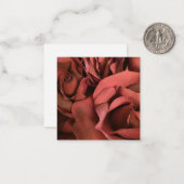 carte de note plat de roses rouges (Devant/Arrière en situation)