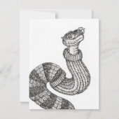 Carte de note plat de serpent à sucre (Devant)