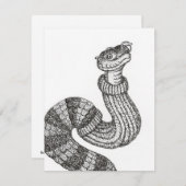 Carte de note plat de serpent à sucre (Devant / Derrière)