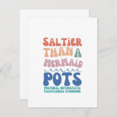 Carte de note plat d'été (Devant / Derrière)