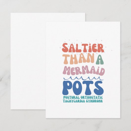 Carte de note plat d'été (Devant / Derrière)