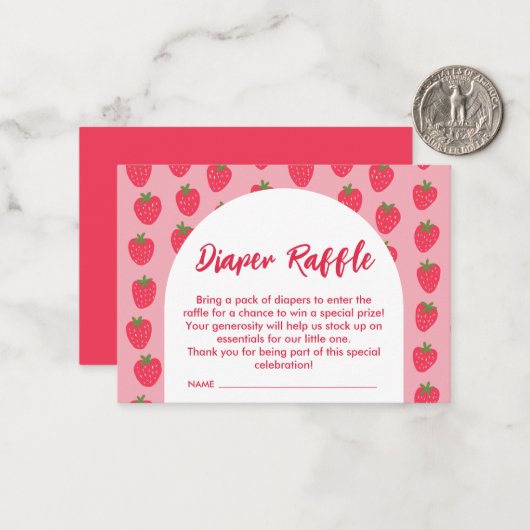 Carte de note plat doux Bébé Raffle Berry (Devant/Arrière en situation)