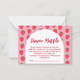 Carte de note plat doux Bébé Raffle Berry