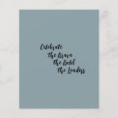 Carte de note plat Dreams fleur sauvage (Dos)