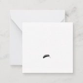 Carte de note plat Halloween/Automne (Dos)