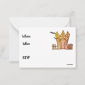 Carte de note plat Halloween Invitation (Dos)