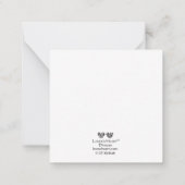 Carte de note plat Lover's Heart® Nature 2,5 pouce (Dos)
