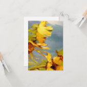 Carte de note plat moderne (Devant/Arrière en situation)