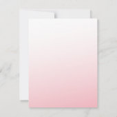 Carte de note Plat Ombre rose (Dos)