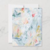 Carte de note plat personnalisée Art Abstrait colo (Dos)