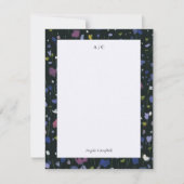 Carte de note plat personnalisée Art Abstrait colo (Devant)