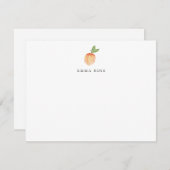 Carte de note plat personnalisée de l'aquarelle (Devant / Derrière)