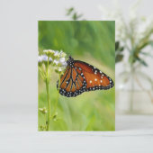 Carte de note plat Queen Butterfly Art (Debout devant)