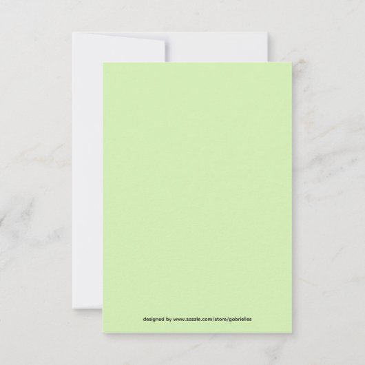 Carte de note plat Queen Butterfly Art (Dos)