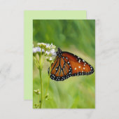 Carte de note plat Queen Butterfly Art (Devant / Derrière)