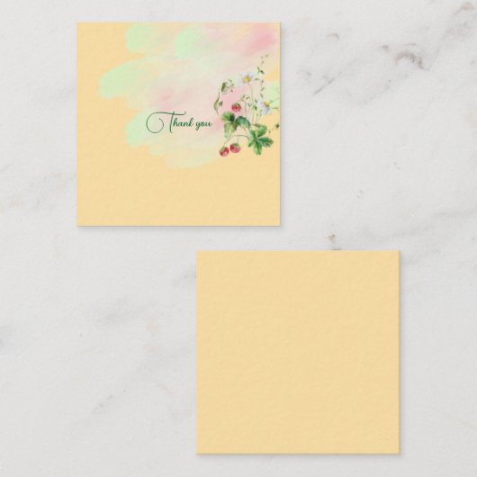 Carte de note plate (Devant / Derrière)