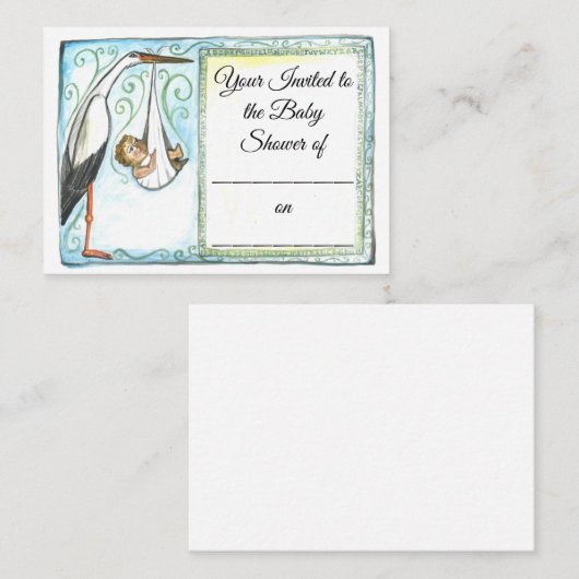 Carte de note plate (Devant / Derrière)