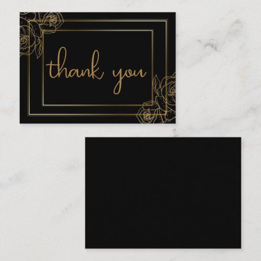 Carte de note plate (Devant / Derrière)