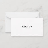 Carte de note plate (Dos)