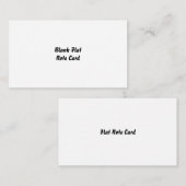 Carte de note plate (Devant / Derrière)