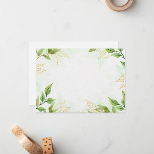 Carte de note plate (Devant/Arrière en situation)