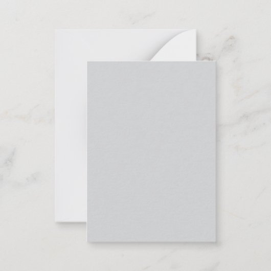 Carte de note plate (Dos)