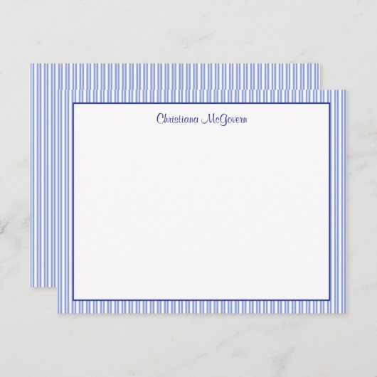 Carte de note plate (Devant / Derrière)