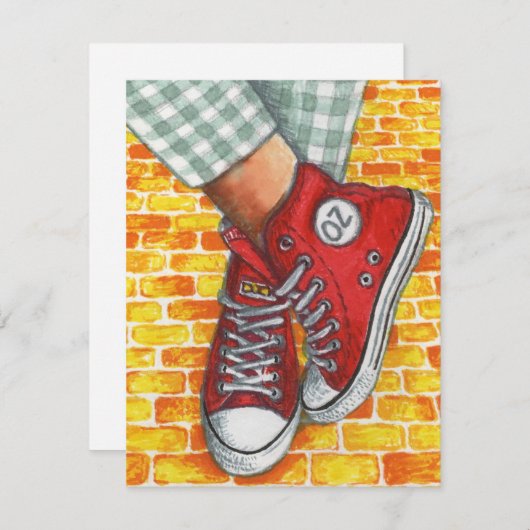 Carte de note plate (Devant / Derrière)