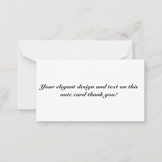 Carte de note plate (Devant)