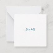 Carte de note plate (Dos)