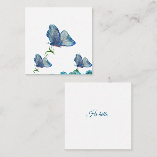 Carte de note plate (Devant / Derrière)