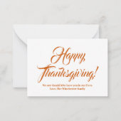 Carte de note plate (Devant)