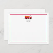 Carte de note plate du moteur d'incendie (Devant / Derrière)