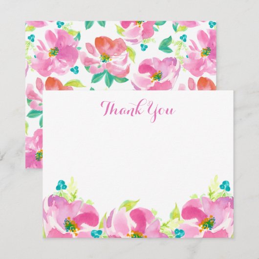 Carte de note plate faite sur commande de (Devant / Derrière)