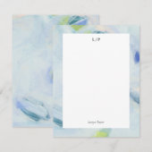 Carte de note plate personnalisée d'art abstrait b (Devant / Derrière)