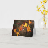 Carte de note pleurante d'automne (Fleur jaune)