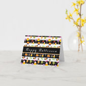 Carte de note pliante Halloween Candy & Sweets (Fleur jaune)