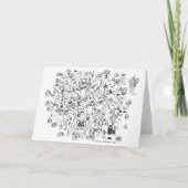 Carte de note pliée à thème Halloween (Devant)