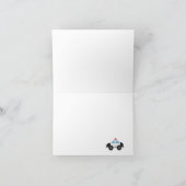 Carte de note pliée Baby shower de l'agent de poli (Intérieur)