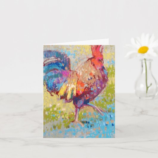 Carte de note pliée classique (Petite plante)