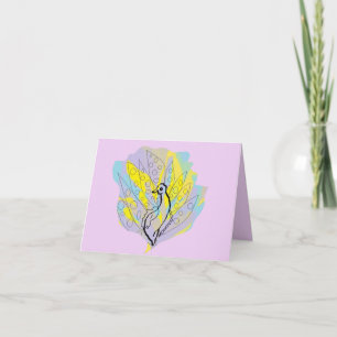 Carte de note pliée : Color Me Beautiful