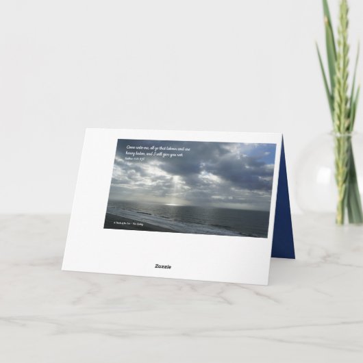 Carte de note pliée Confort et Espoir (Dos)