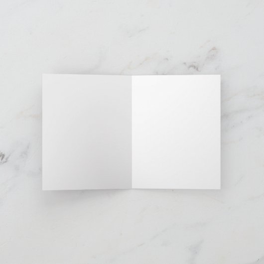 Carte de note pliée de deux monogrammes de cygne r (Intérieur)