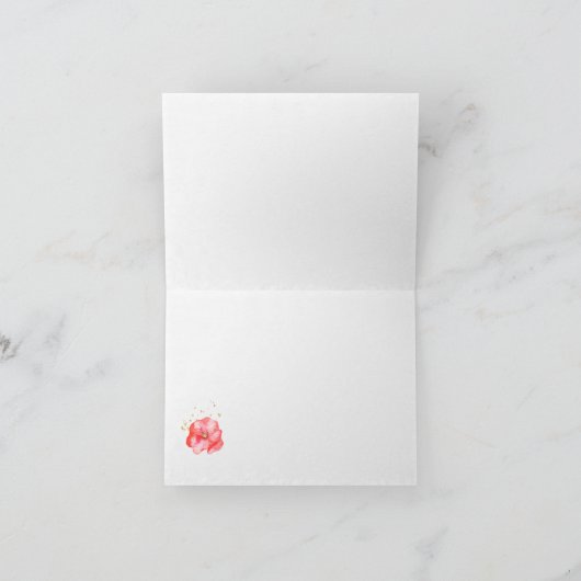 Carte de note pliée de joli monogramme de couronne (Intérieur)