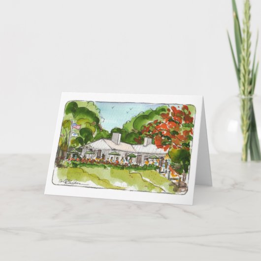 Carte de note pliée de la clé de chou (Devant)