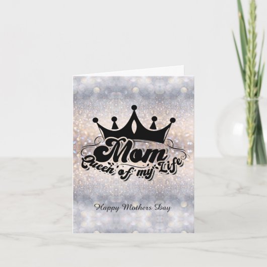 Carte de note pliée de la MDM Queen of my life Par (Devant)